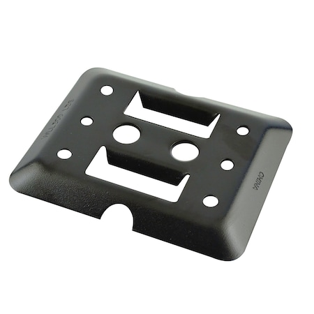 Erickson Mini E-Track Plate 2 Slots - Black 09134